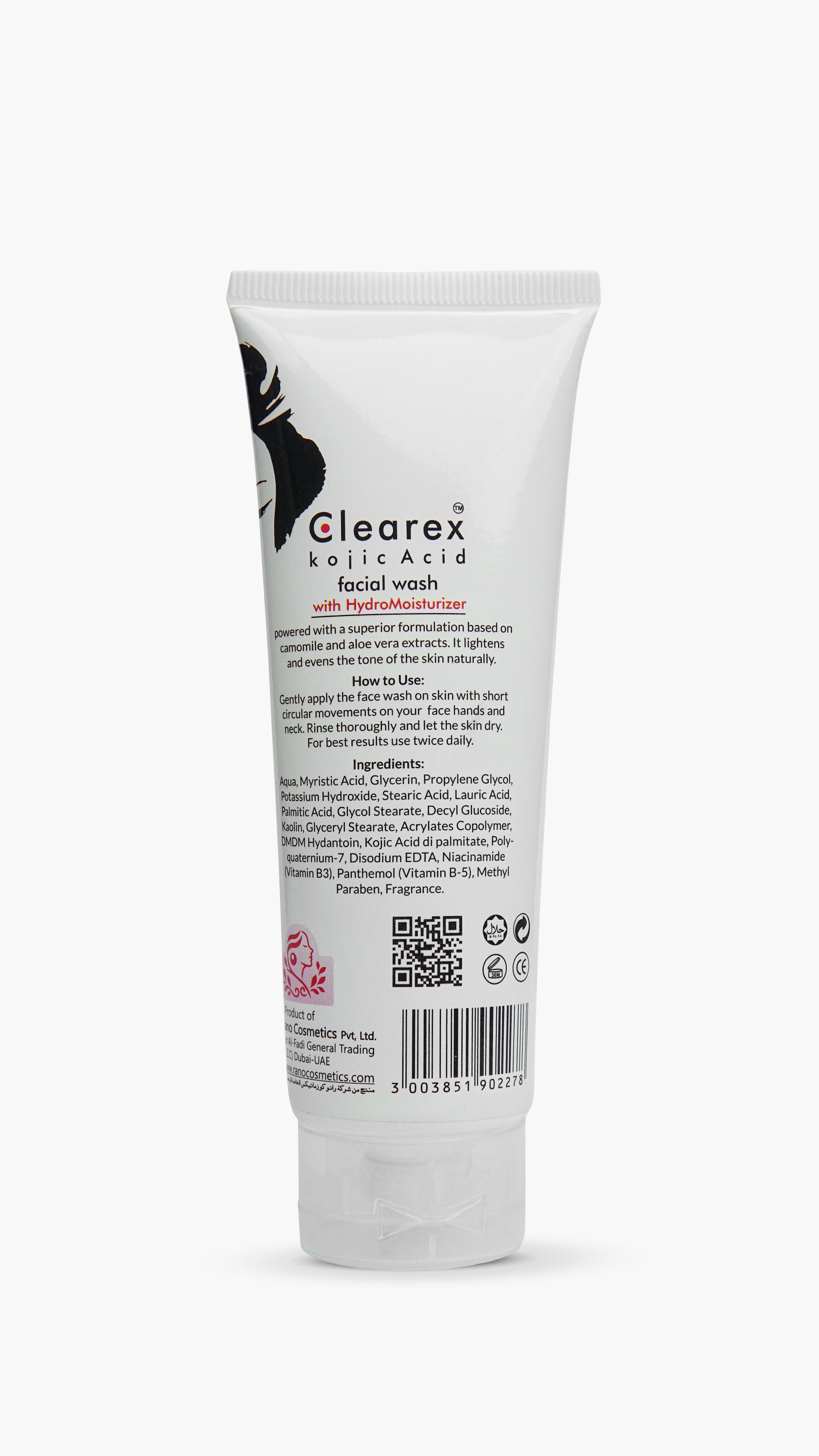 Clearex Kojic Acid Whitening Facial Wash with Hydro Moisturizer